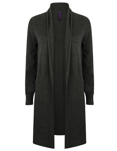 H-H719-Ladies Longline Open Cardigan